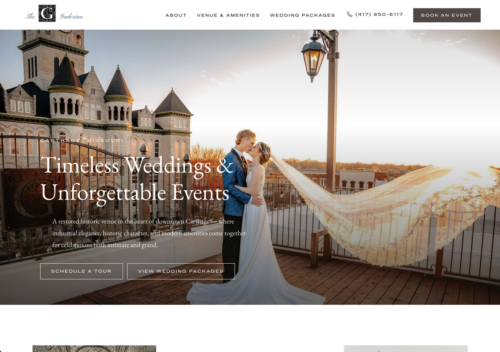 The Gaderian website homepage